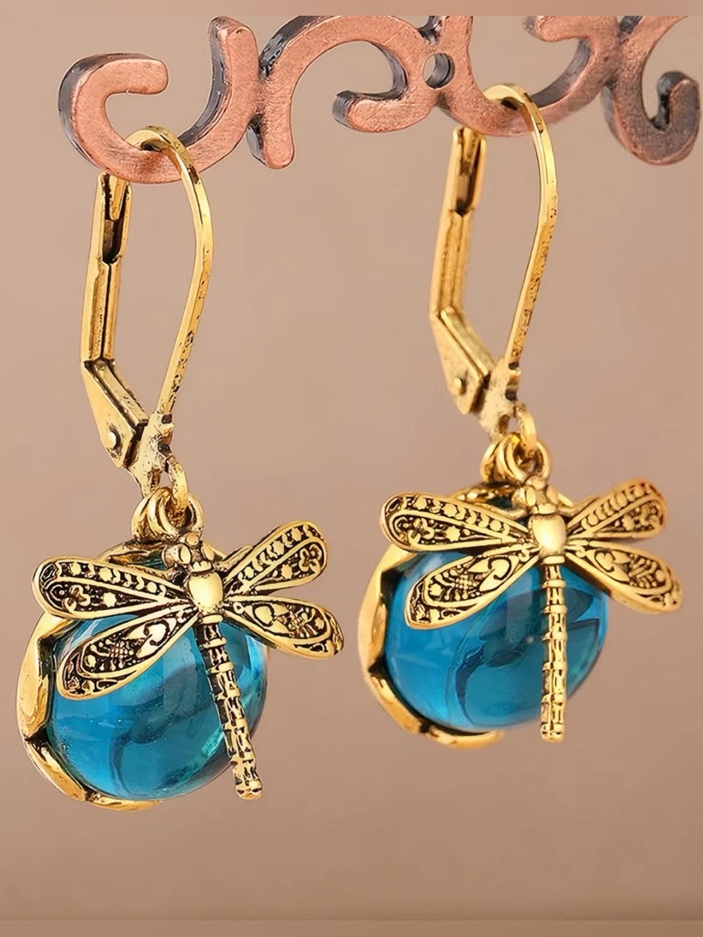 BOHEMIAN DRAGONFLY DESIGN EARRINGS